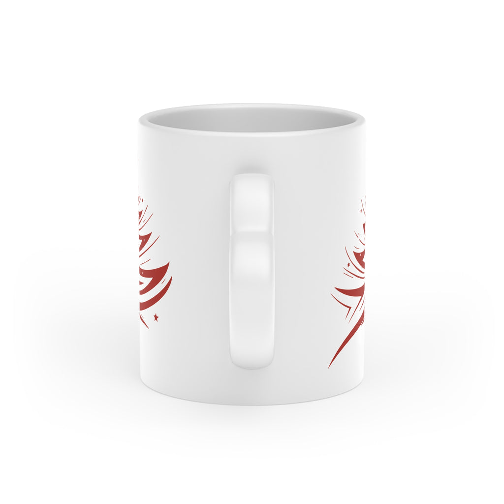 Hrnček so srdcom a motívom vianočného stromčeka