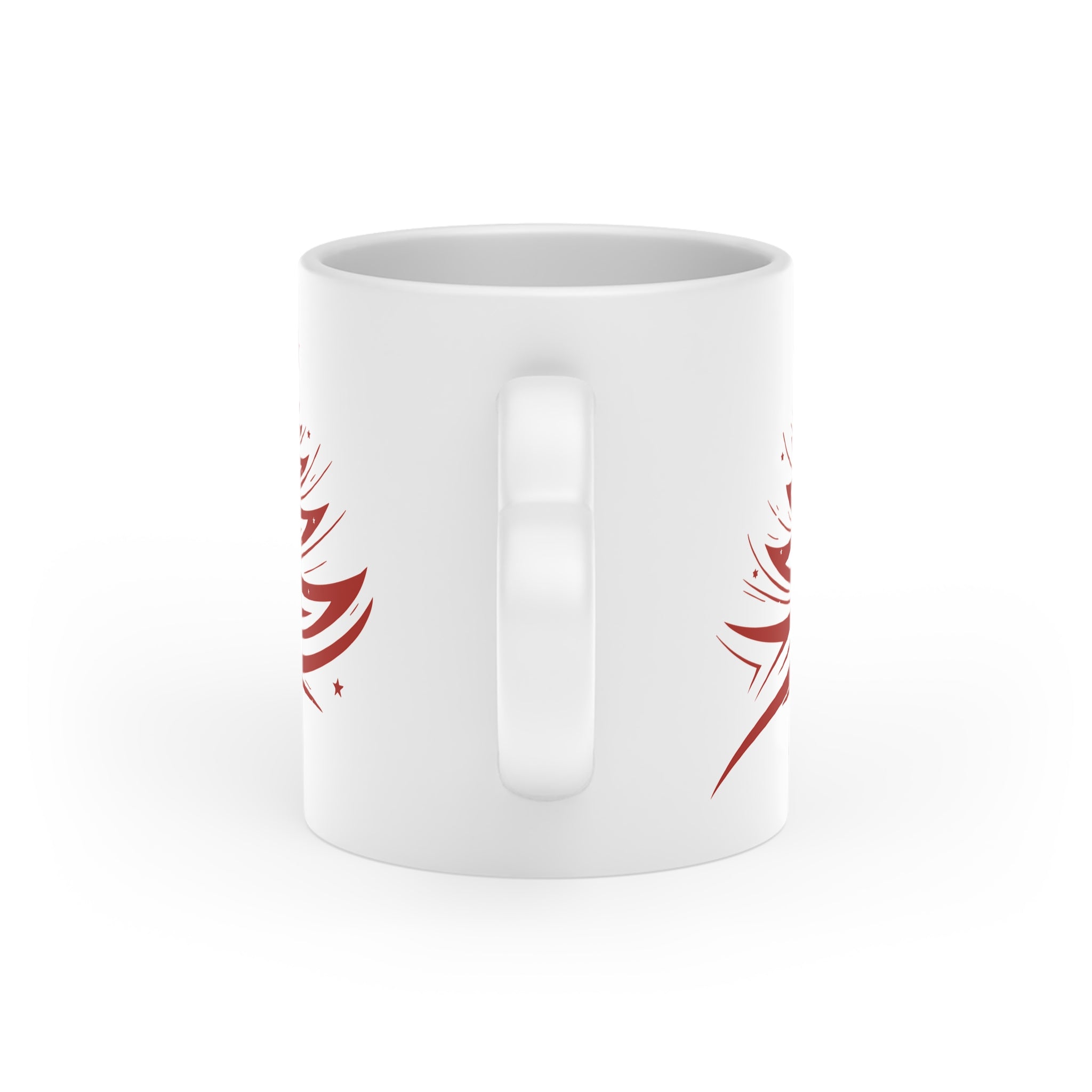 Hrnček so srdcom a motívom vianočného stromčeka