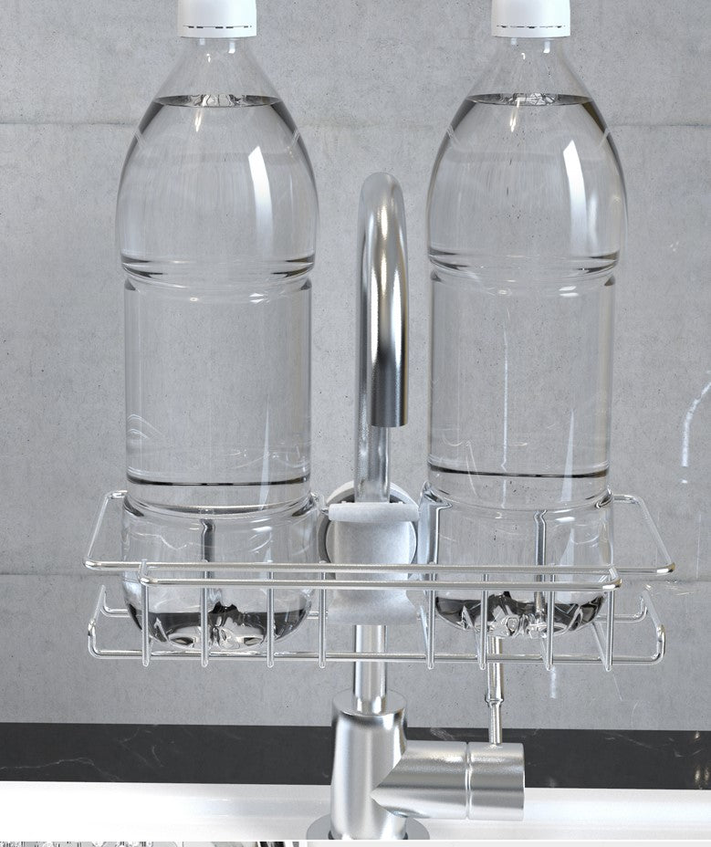 Nerezový úložný stojan na drez