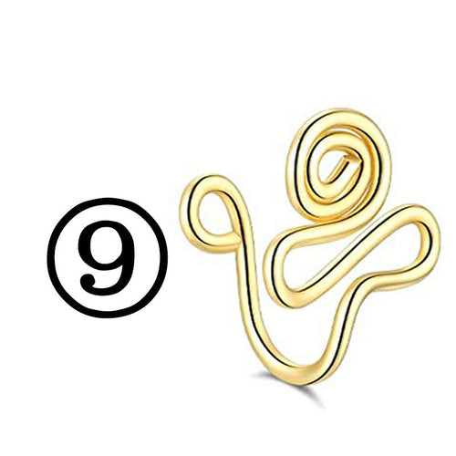 Falošný piercieng na nos z nehrdzavejúcej ocele