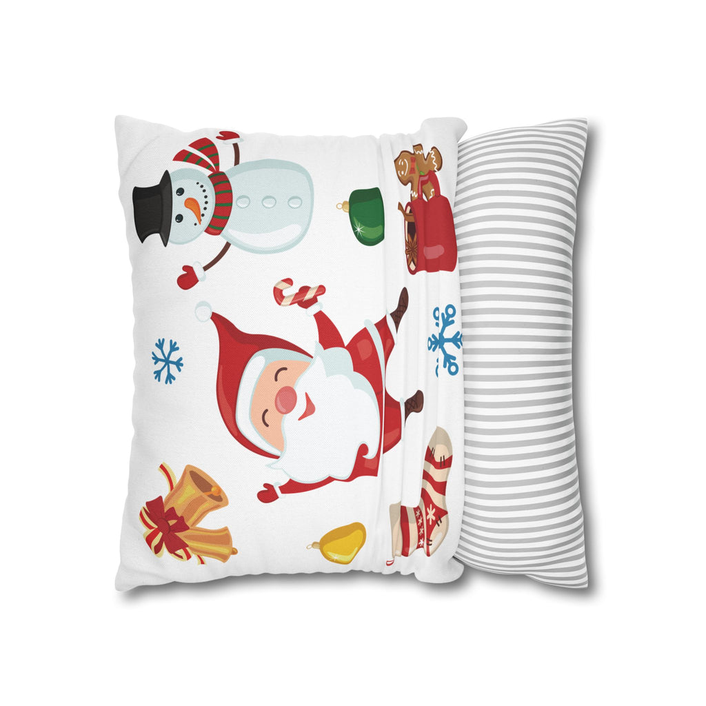 Vianočná obliečka na vankúš s vianočnými vzormi