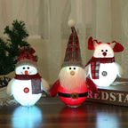 Santa Claus, Snowman Ornaments