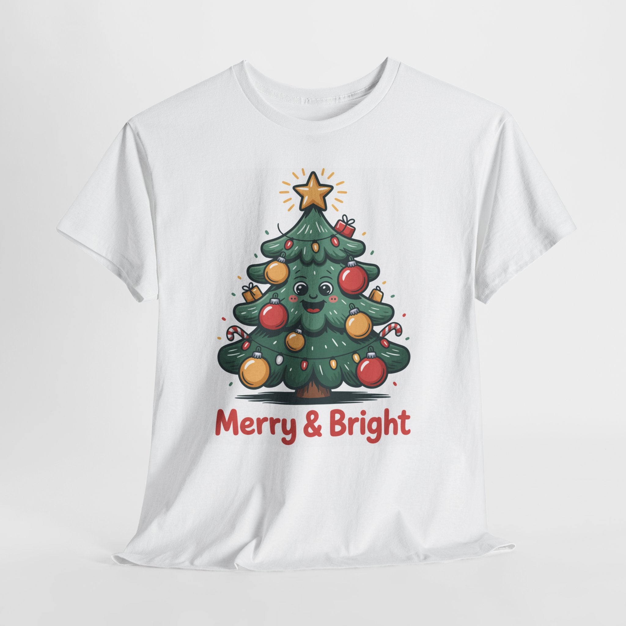 Veselé a žiarivé vianočné tričko 