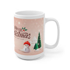 Keramický hrnček so snehuliakmi