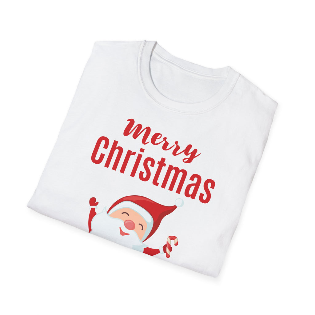 Unisexové tričko Softstyle s motívom Veselého Vianoca