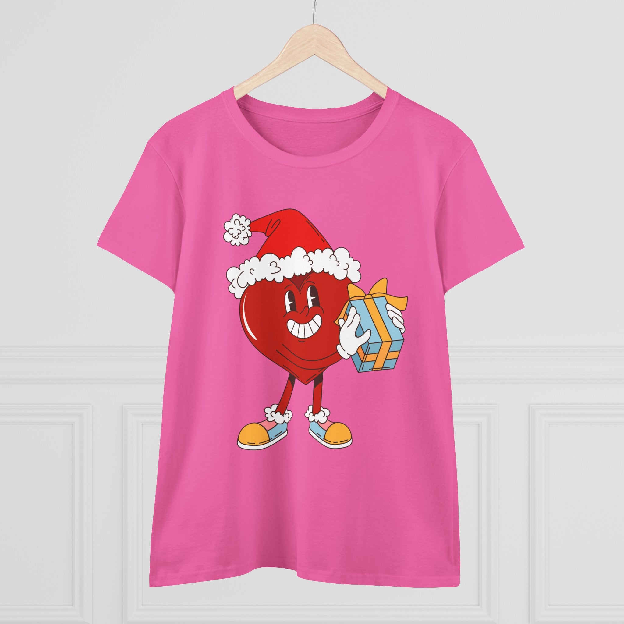 Dámske vianočné tričko s vianočným srdcom