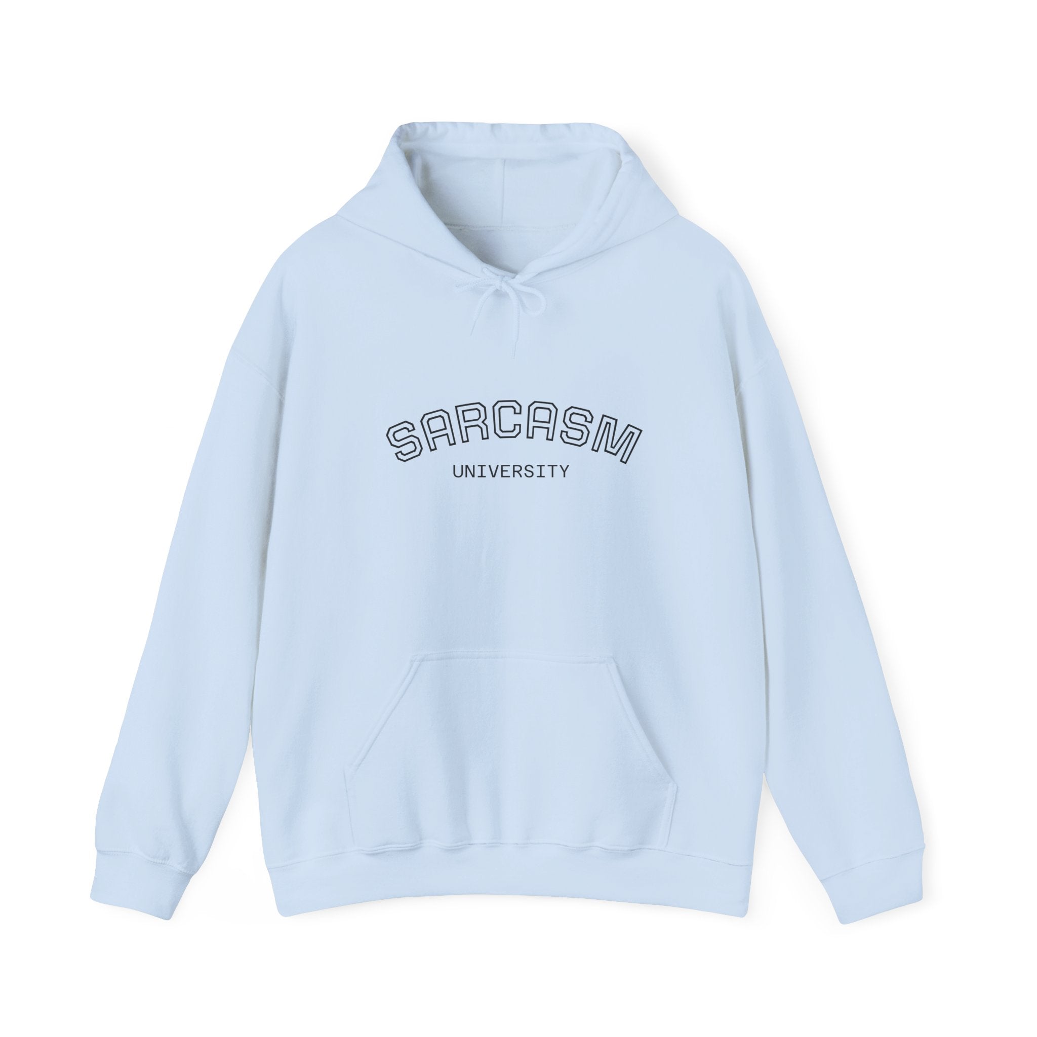 Unisex mikina s kapucňou Sarcasm University