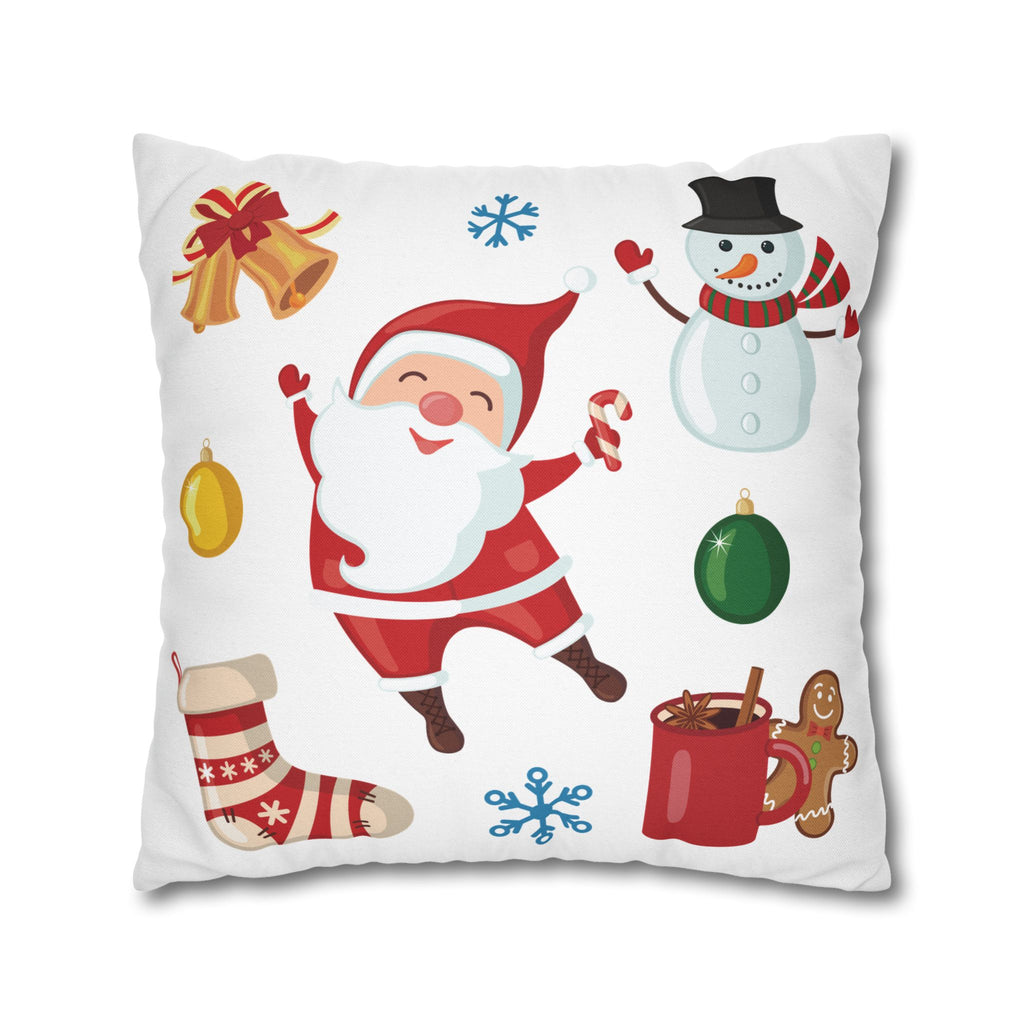 Vianočná obliečka na vankúš s vianočnými vzormi