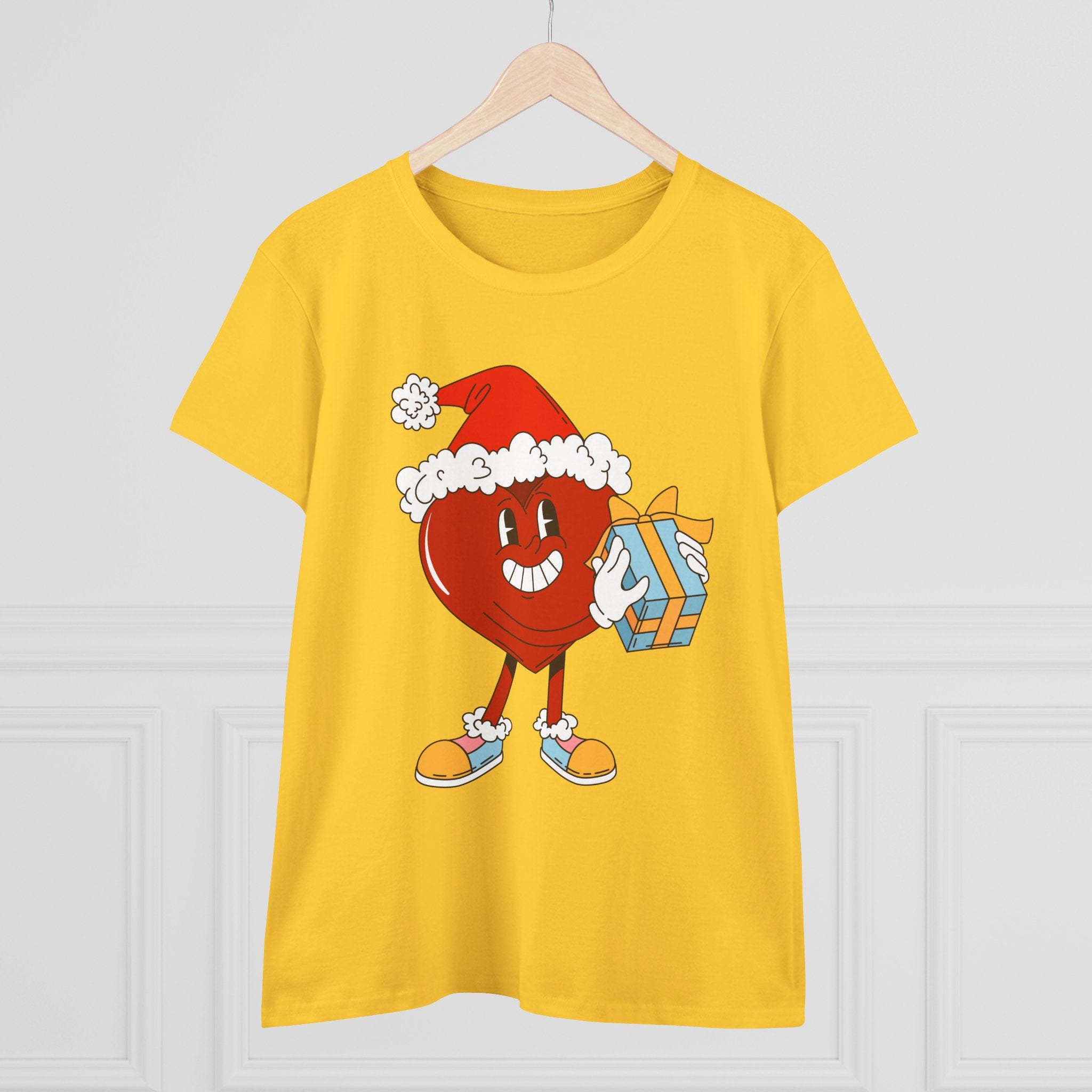 Dámske vianočné tričko s vianočným srdcom