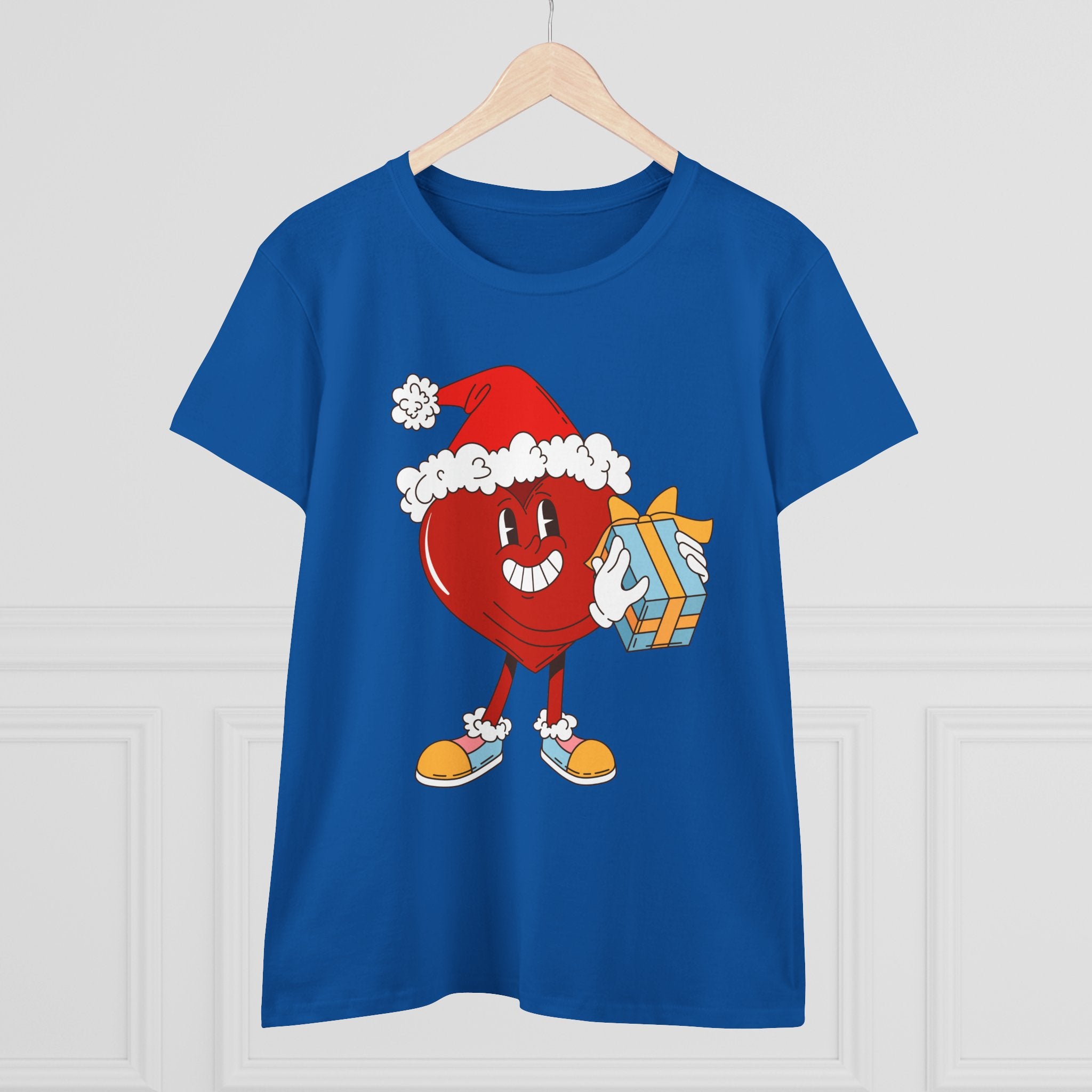 Dámske vianočné tričko s vianočným srdcom