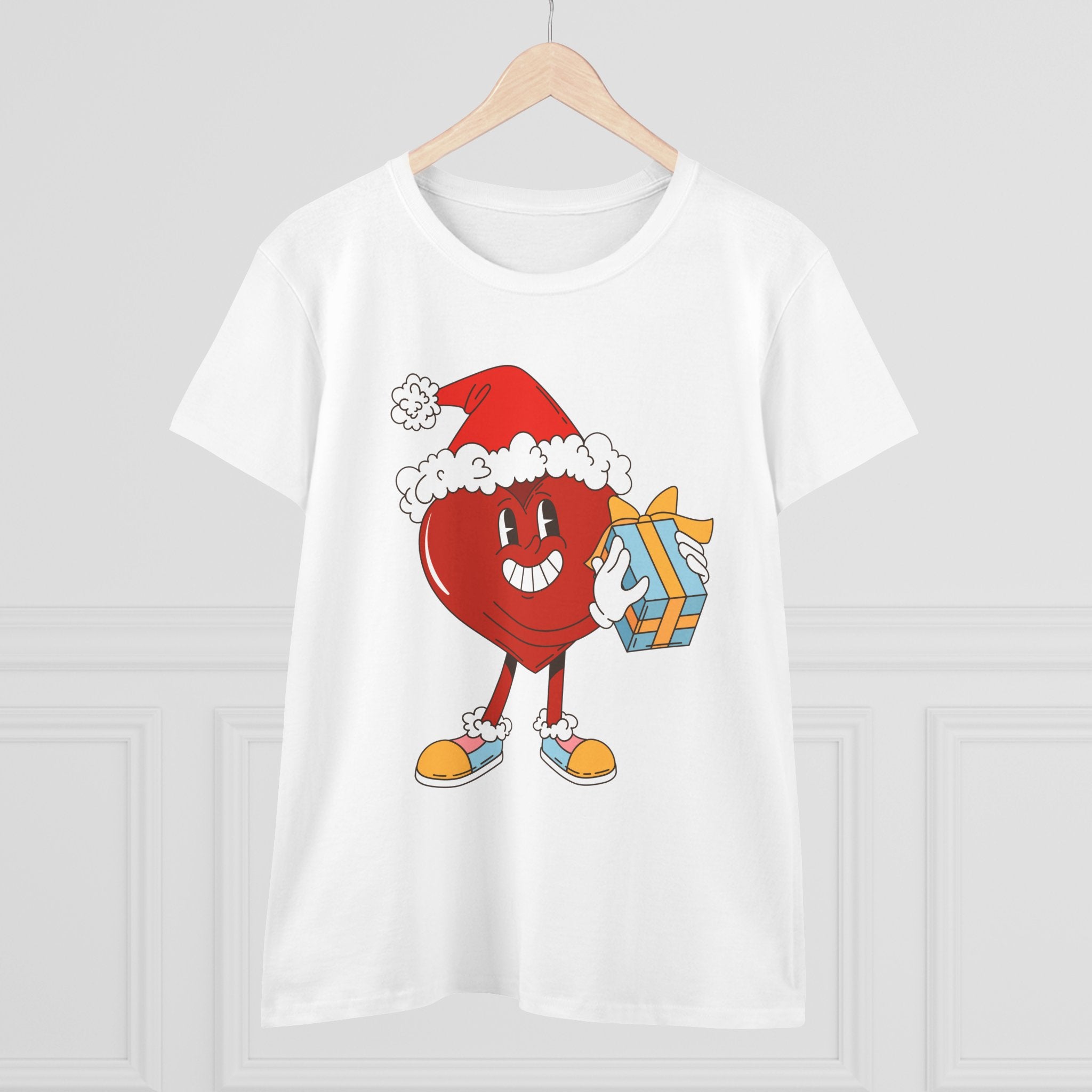 Dámske vianočné tričko s vianočným srdcom