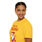 Unisexové tričko Softstyle s motívom Veselého Vianoca