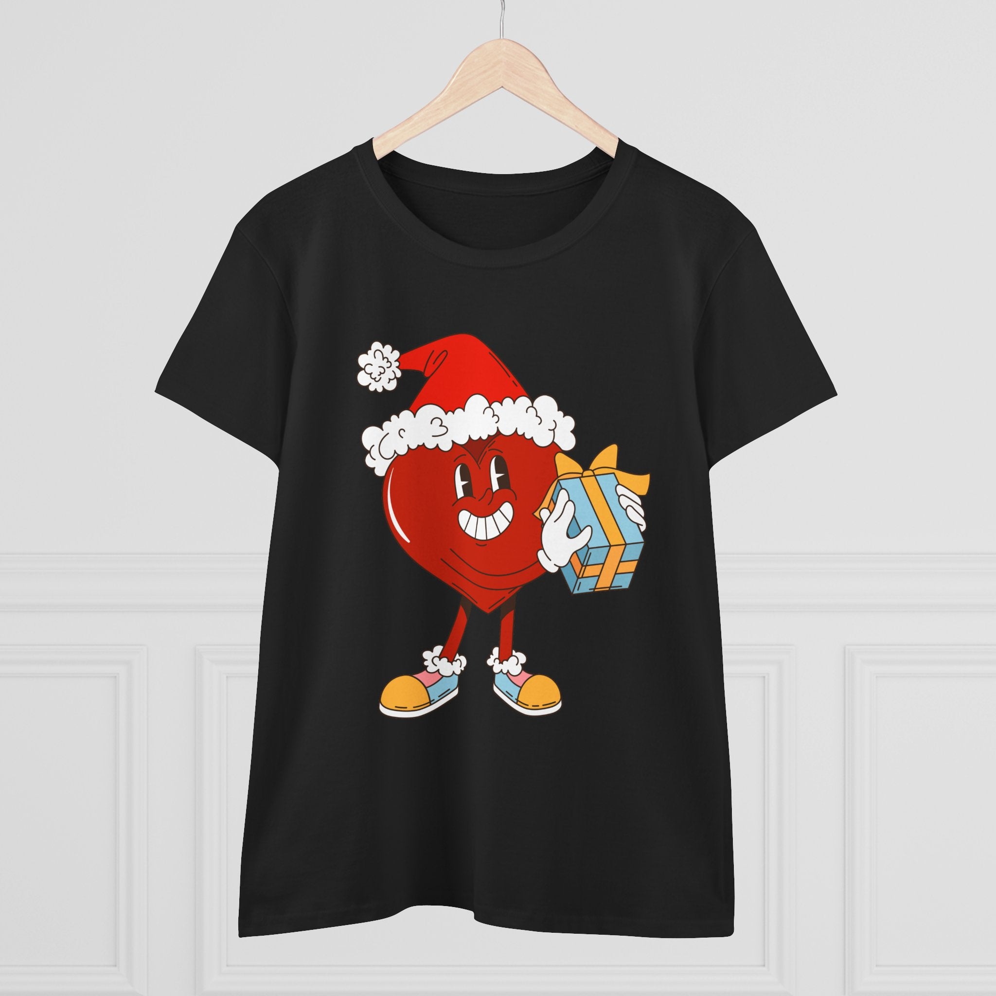 Dámske vianočné tričko s vianočným srdcom