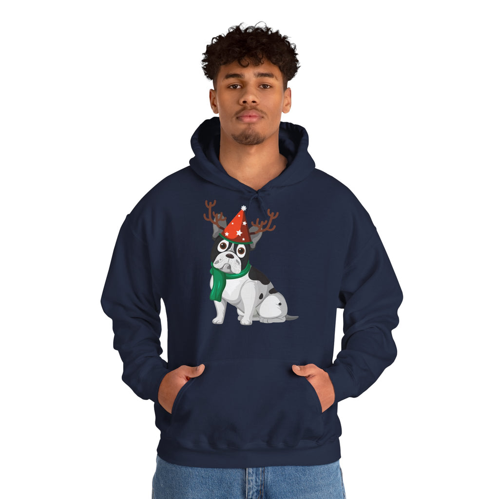 Vianočná mikina s francúzskym buldočkom 