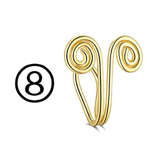 Falošný piercieng na nos z nehrdzavejúcej ocele