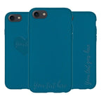 Biologicky rozložiteľný personalizovaný kryt na telefón - tmavomodrá