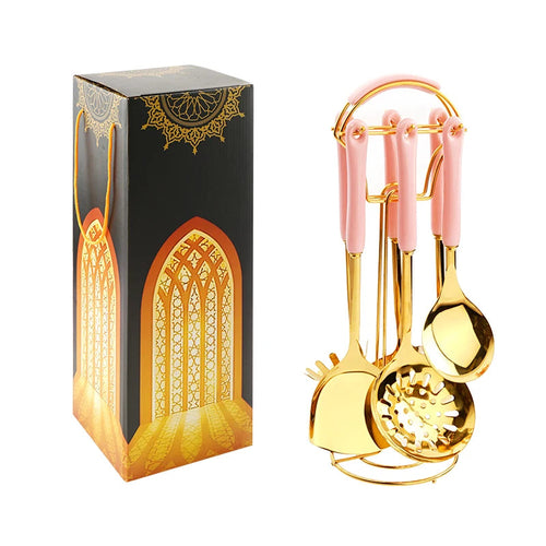 Sada kuchynských potrieb z nehrdzavejúcej ocele, 6 ks