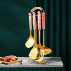 Sada kuchynských potrieb z nehrdzavejúcej ocele, 6 ks