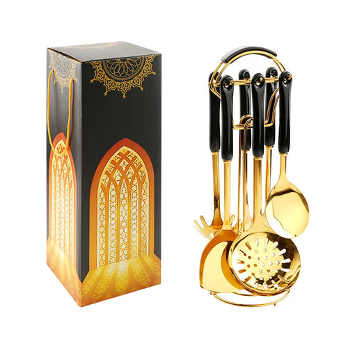 Sada kuchynských potrieb z nehrdzavejúcej ocele, 6 ks