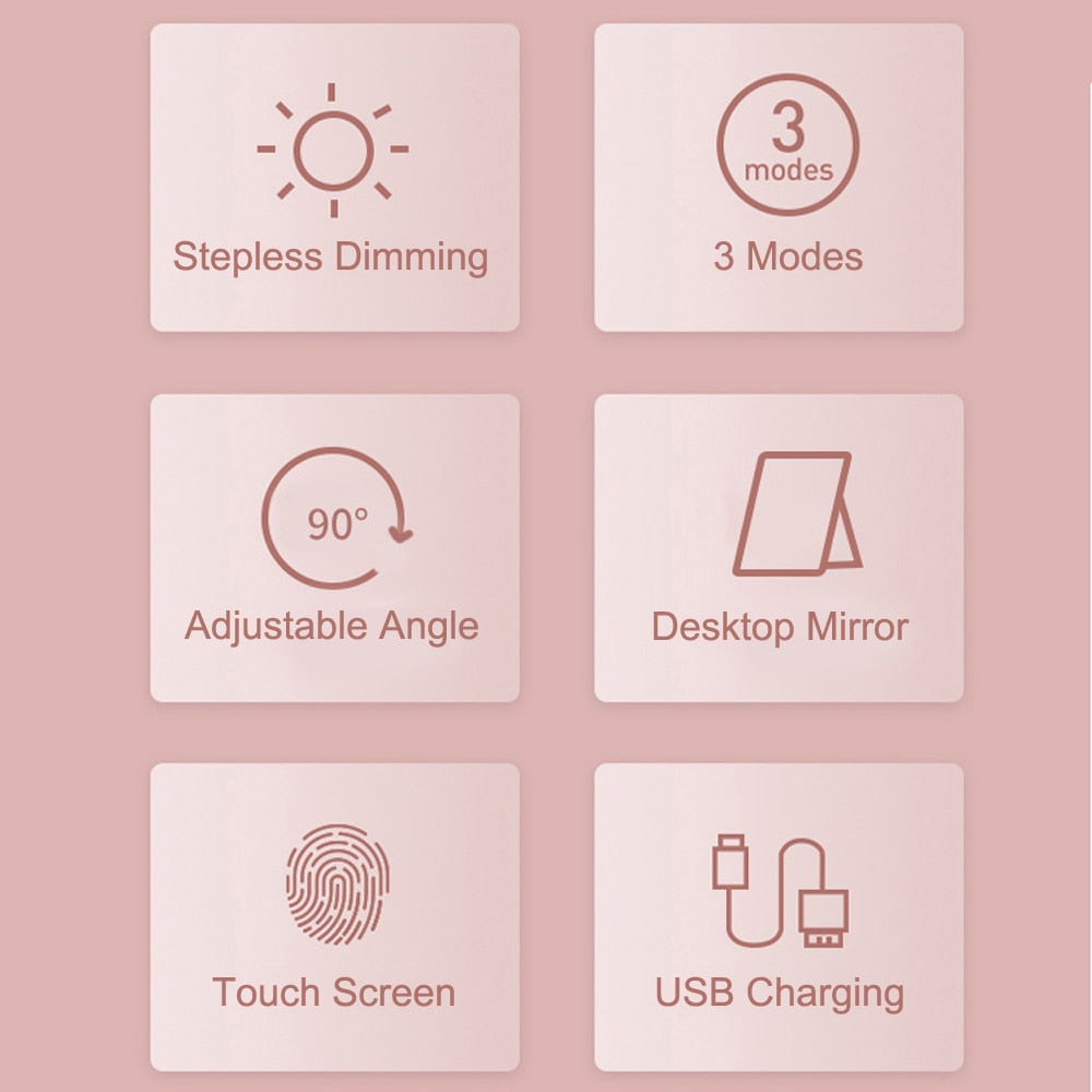 Dotyková obrazovka LED zrkadla na líčenie 