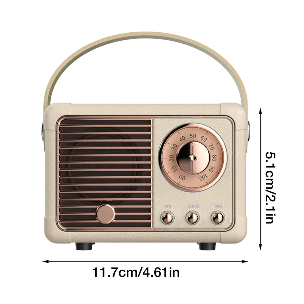 Kompaktné retro reproduktory Bluetooth s rádiom