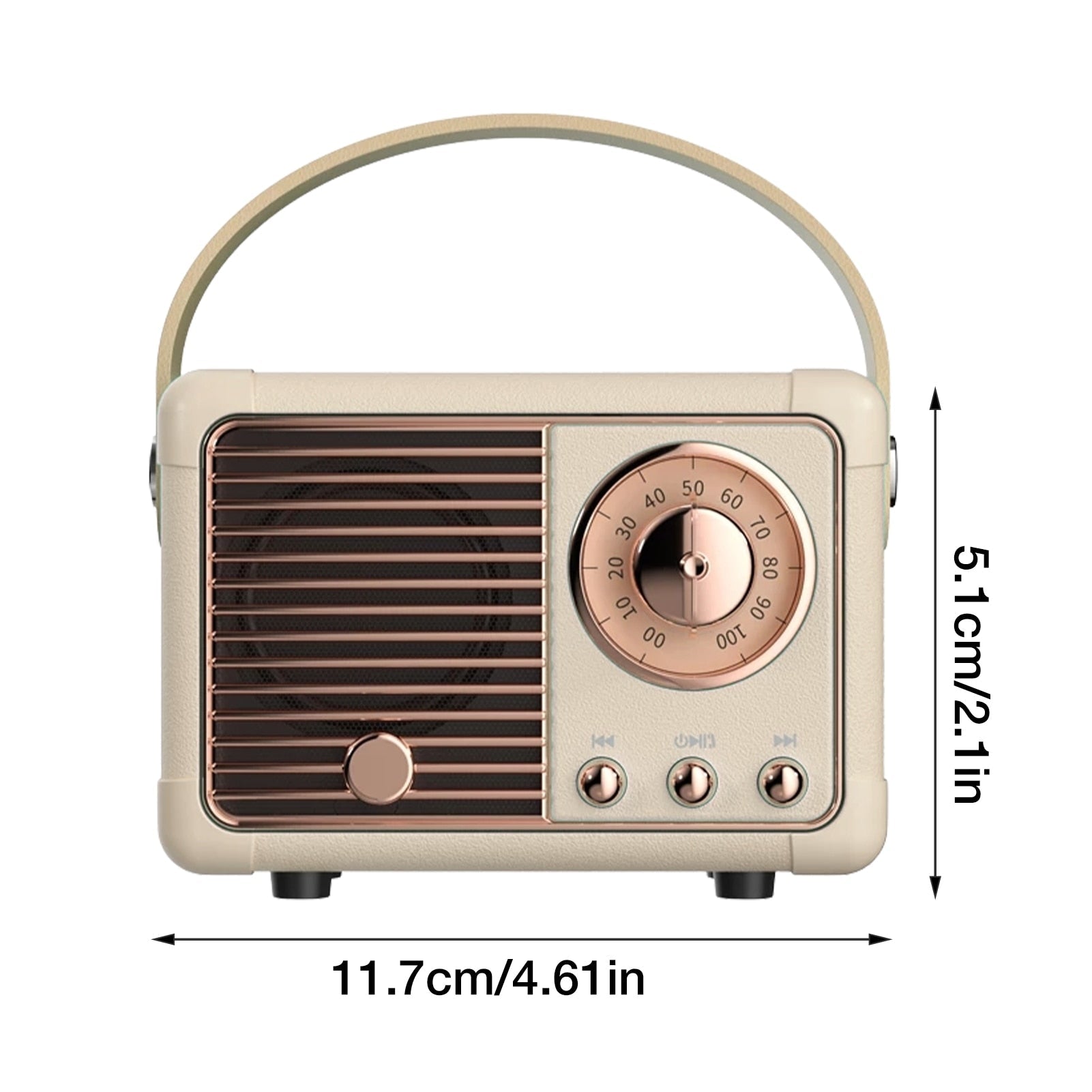 Kompaktné retro reproduktory Bluetooth s rádiom