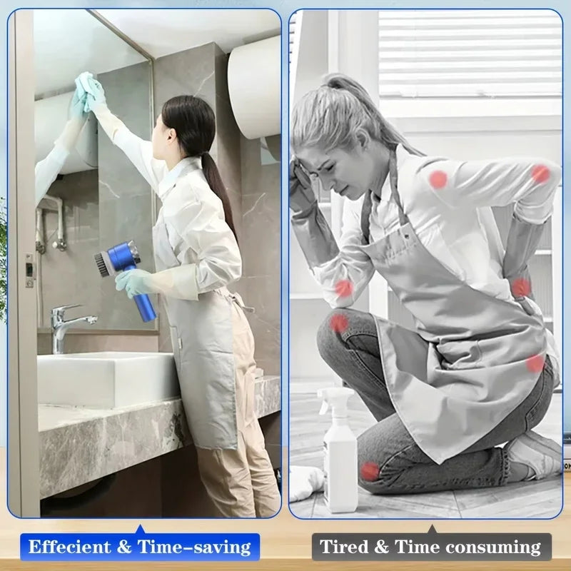 Bezdrôtová elektrická čistiaca kefa 