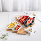 Keramický ovocný tanier na vianočný stromček