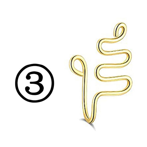 Falošný piercieng na nos z nehrdzavejúcej ocele