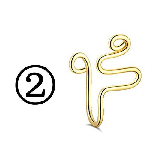 Falošný piercieng na nos z nehrdzavejúcej ocele