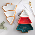 Keramický ovocný tanier na vianočný stromček