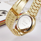 LunaGeneva™ – Dámske quartzové hodinky Iced-Out s ružovým zlatým kryštálom