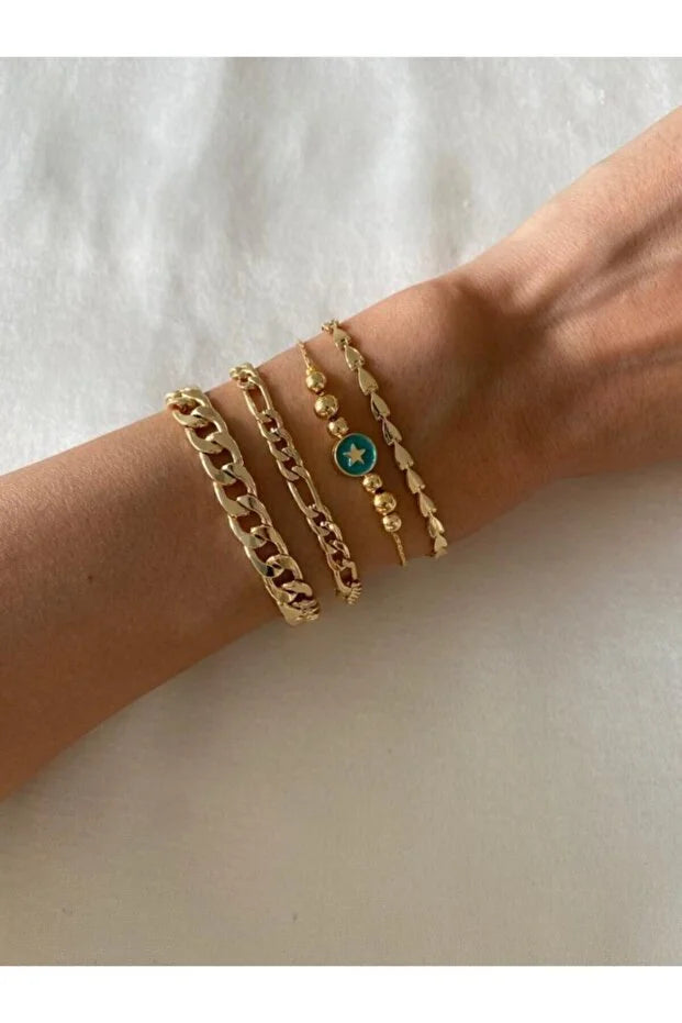 Štvordielna sada náramkov World Star