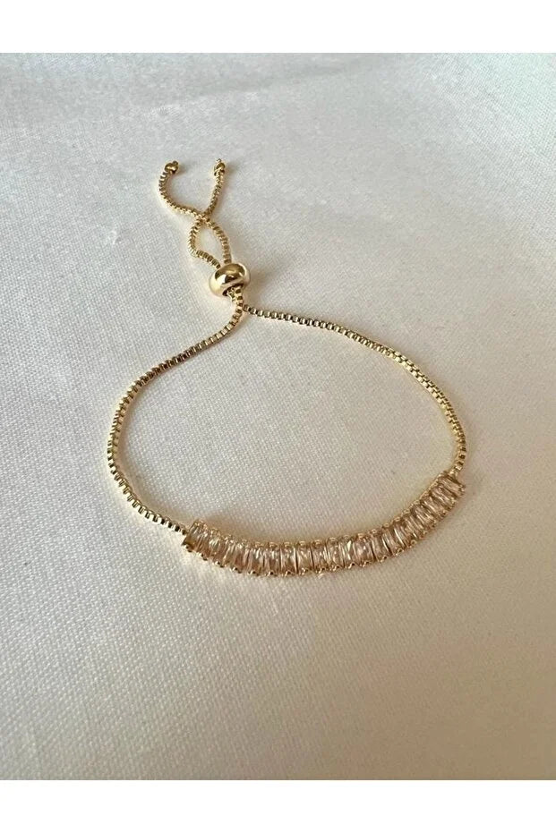 Nastaviteľný zirkónový náramok