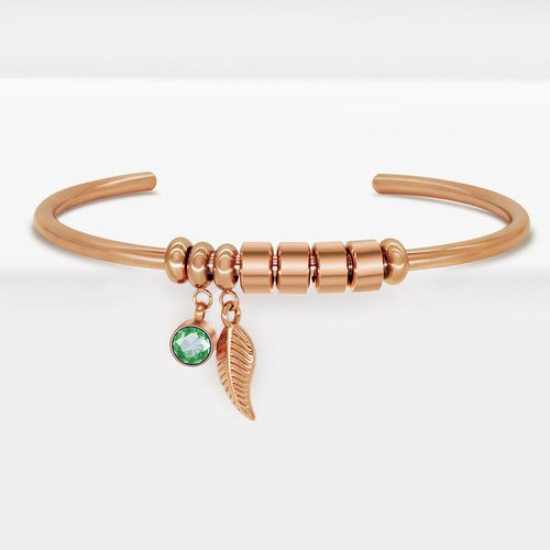 Náramok z nehrdzavejúcej ocele s korálkovým nápisom